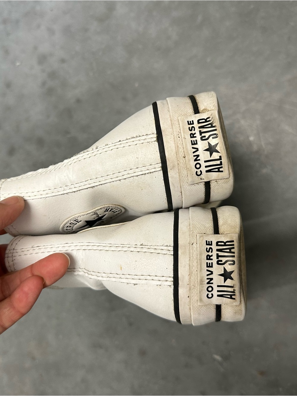 Converse High Top Platform Sneakers in Off-White - Picture 4 of 5